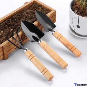 Three-piece set of household flower planting tools